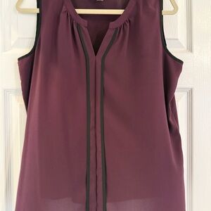 Calvin Klein Purple Sleeveless Blouse